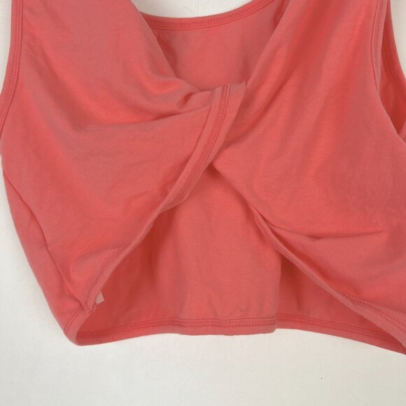 NWT American Eagle Twisted Back Cropped Tank Top Crop Top Coral Size XL NEW - Picture 11 of 11